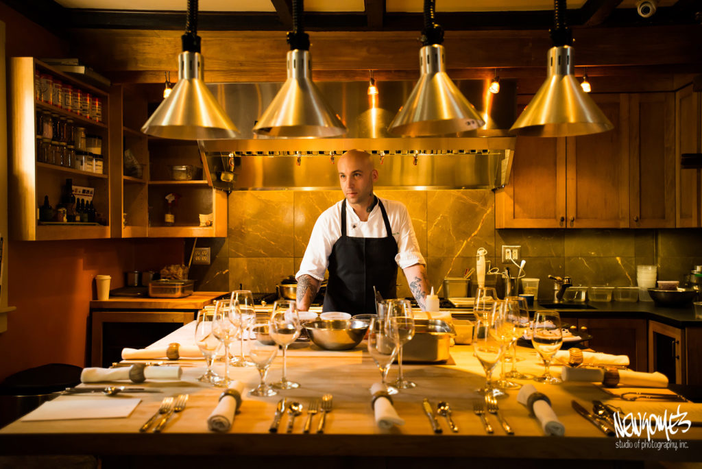 Chef in Kitchen of B&B