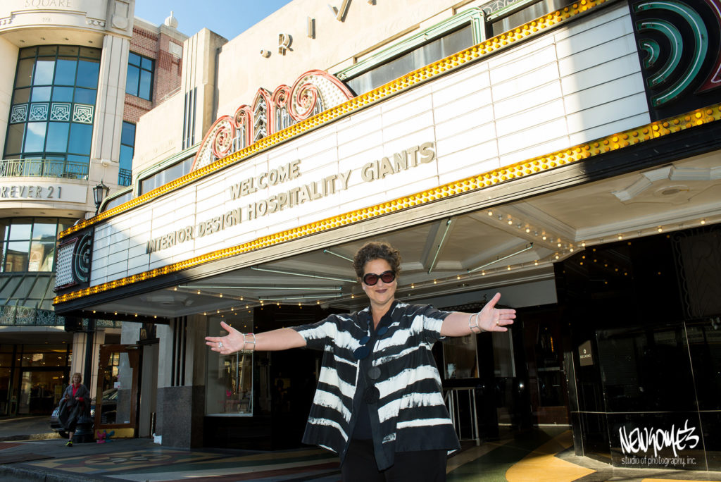 Front of the Riviera Theater in Charleston