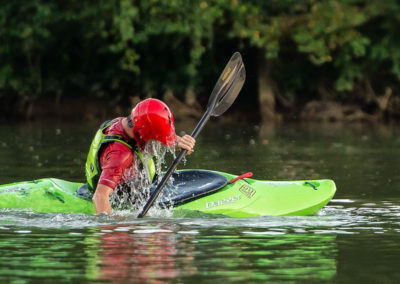 kayaker after roll